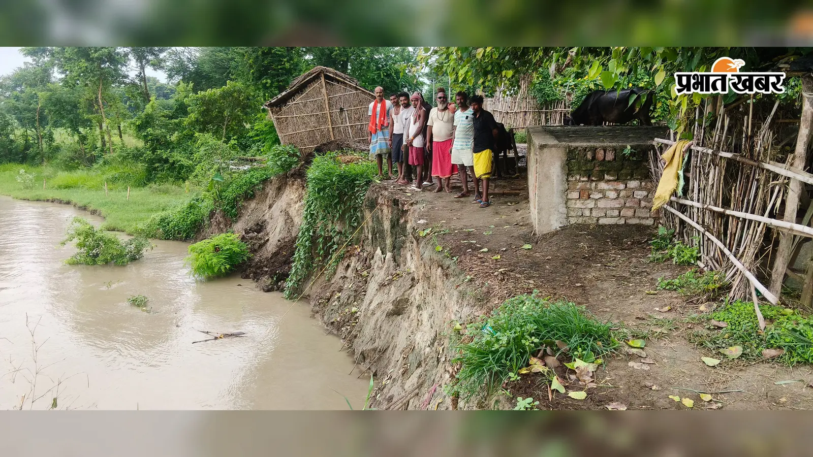 बागमती नदी का कटाव सड़क के बेहद करीब, नवादा-धमारा मार्ग पर मंडरा रहा खतरा