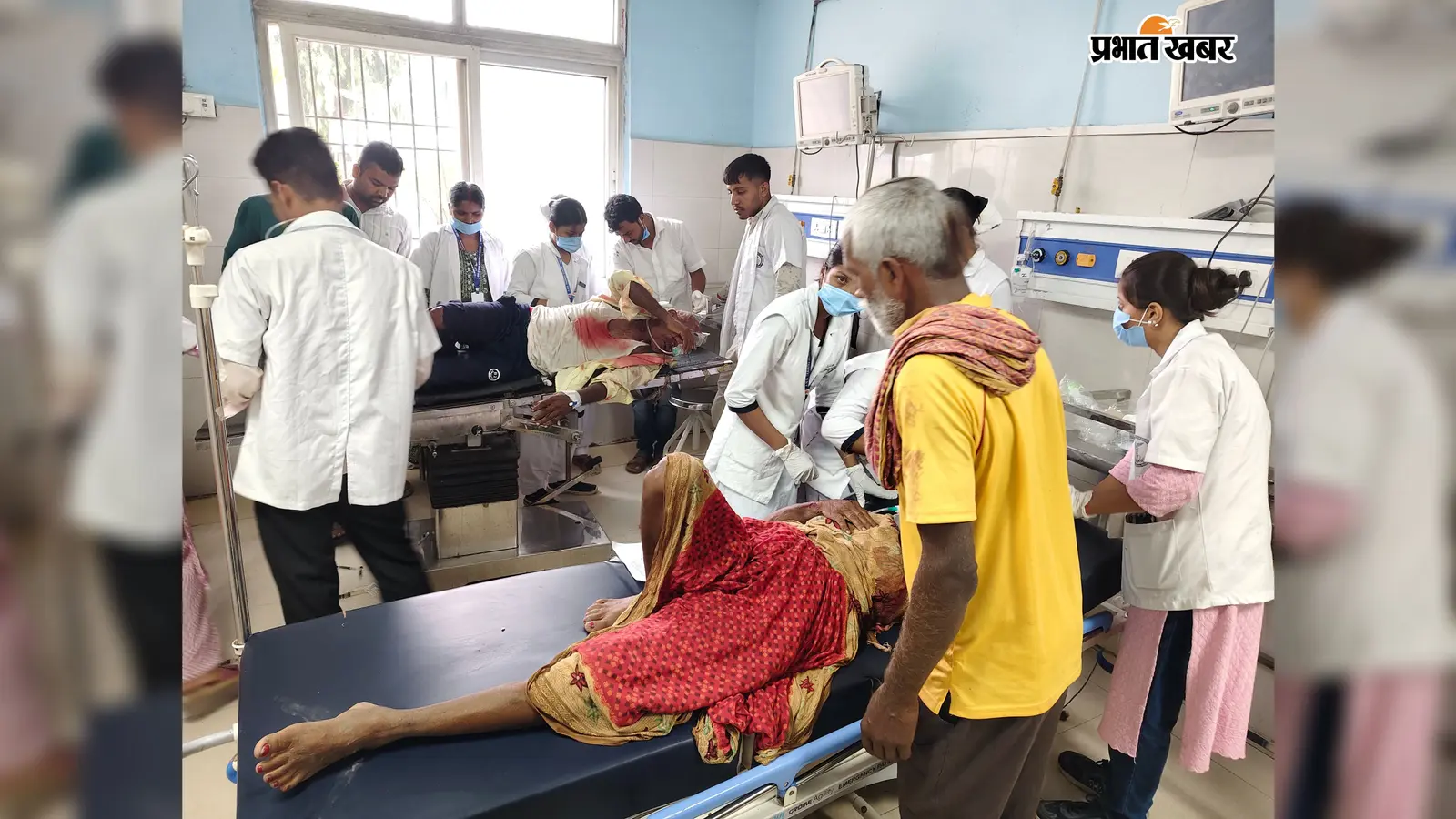 आरा : बाइक की आमने-सामने टक्कर में मां-बेटे समेत पांच घायल, ऑटो की टक्कर से 83 वर्षीय बुजुर्ग भी जख्मी