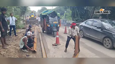 औरंगाबाद में दोमोहान पुल पर बार-बार बदल रहा ट्रैफिक सिस्टम, यात्रियों की बढ़ी परेशानी