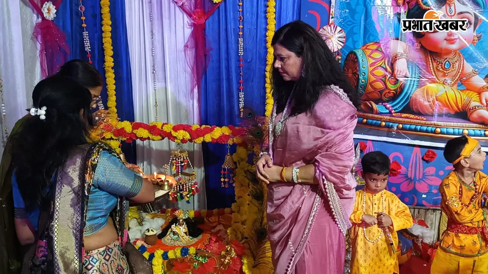 श्रीकृष्ण की लीलाओं से सजा स्कूल, कंस वध की प्रस्तुति ने मोहा मन