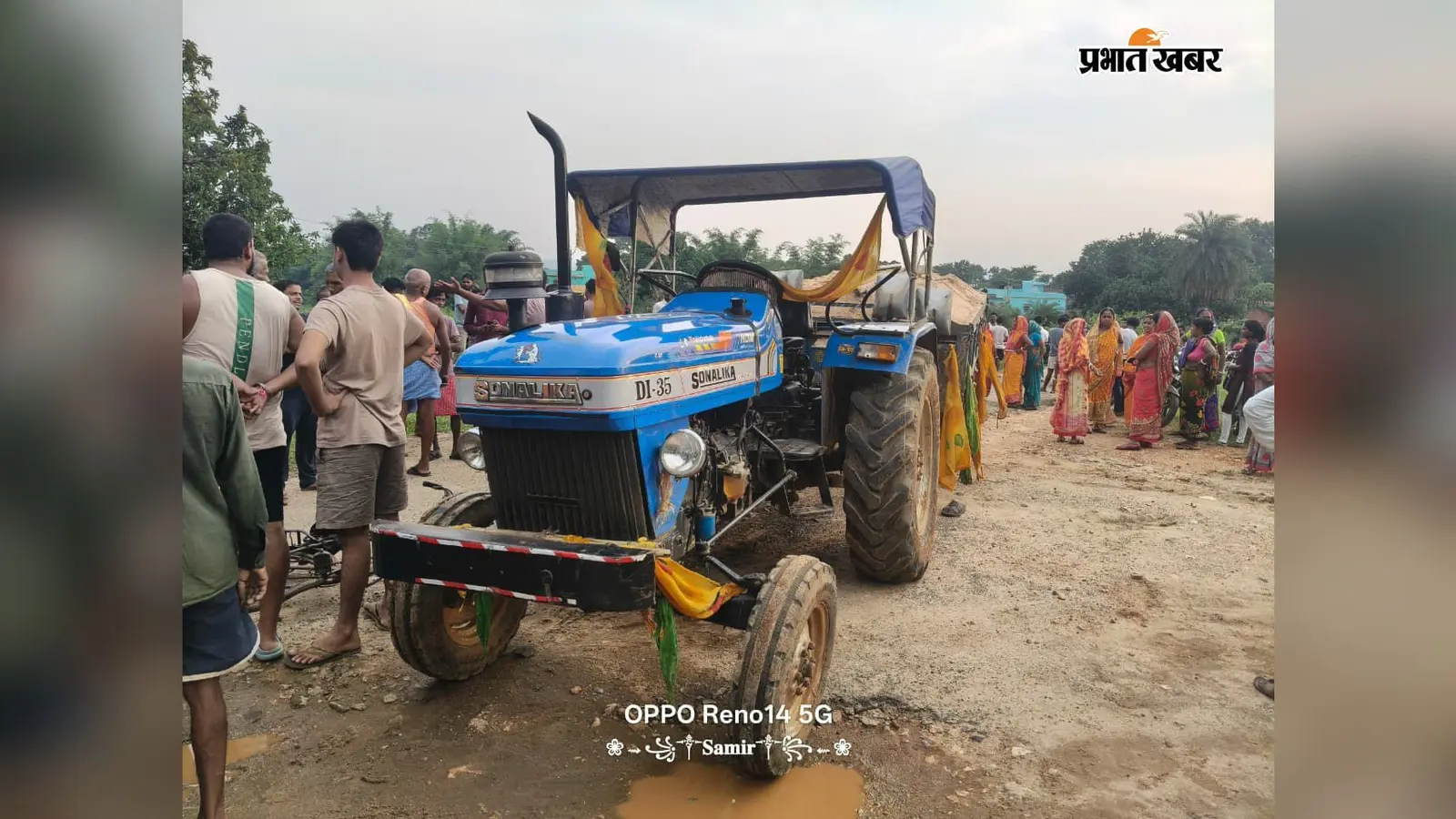 गिरिडीह में अवैध बालू ढुलाई के दौरान हादसा, ट्रैक्टर की चपेट में आने से युवक की मौत