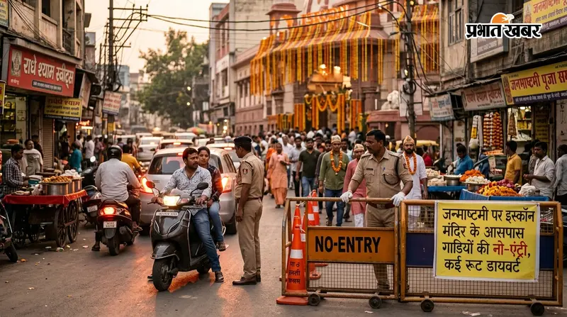 बुद्ध मार्ग और इस्कॉन मंदिर की ओर सभी प्रकार के वाहनों का प्रवेश रहेगा बंद