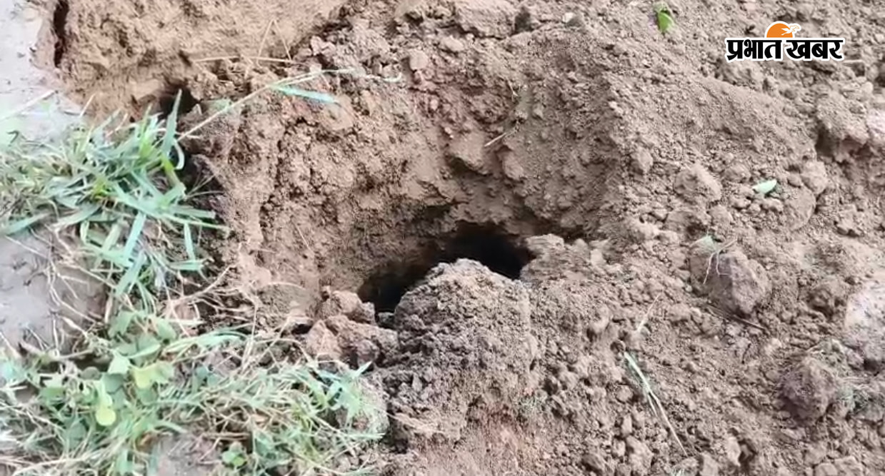 सोयवा नदी में तटबंध कटाव का मरम्मती करते लोग | Prabhat Khabar Network