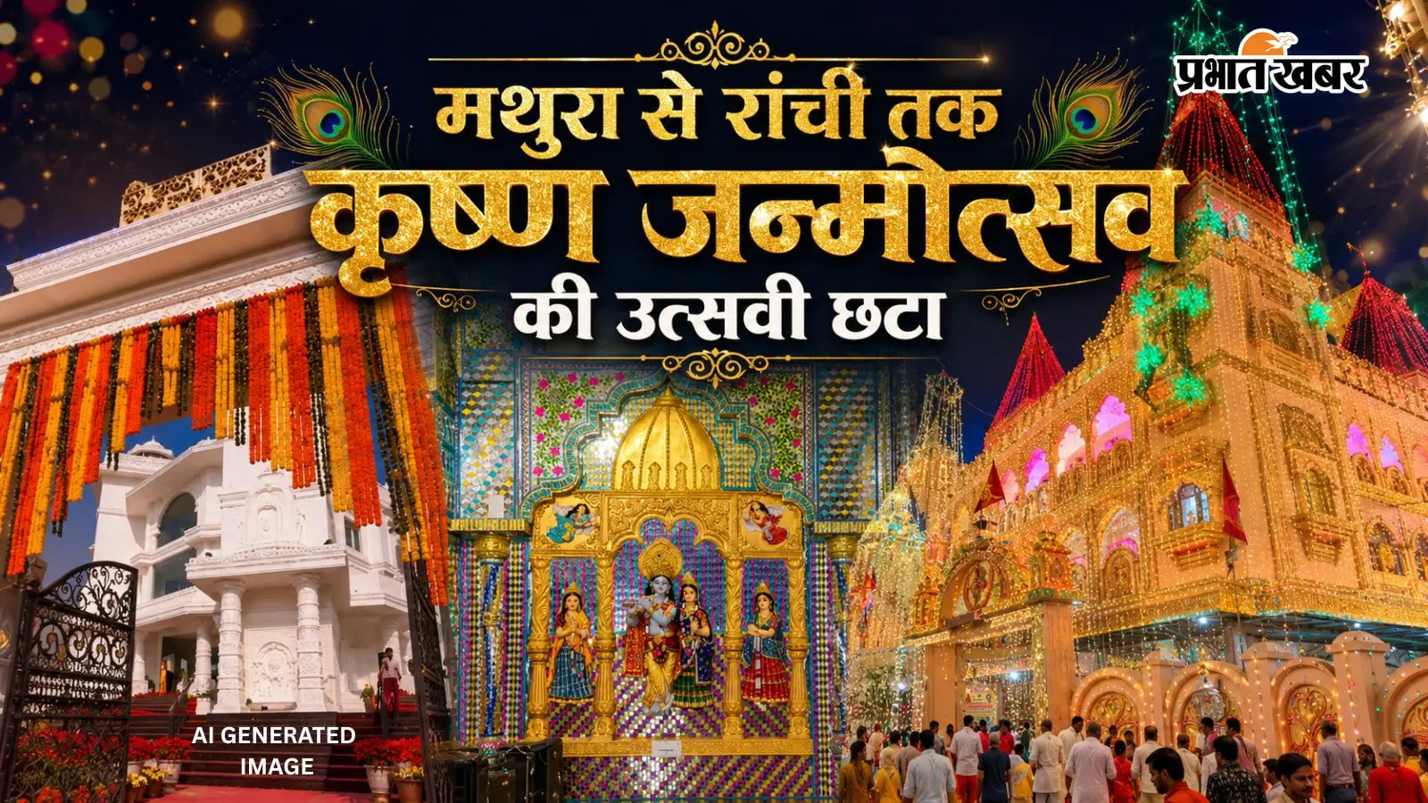 Janmashtami 2026: देशभर में जन्माष्टमी का भव्य आयोजन, मथुरा से रांची तक सजे कान्हा के दरबार