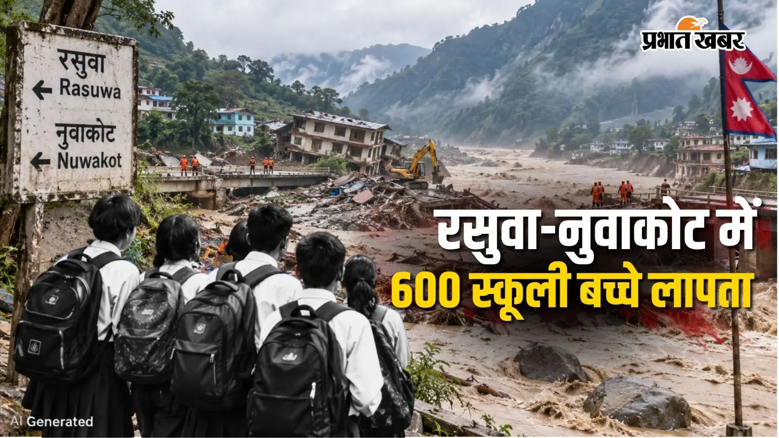 Nepal Flood: रसुवा-नुवाकोट में 600 बच्चे लापता, 12 स्कूल पूरी तरह तबाह