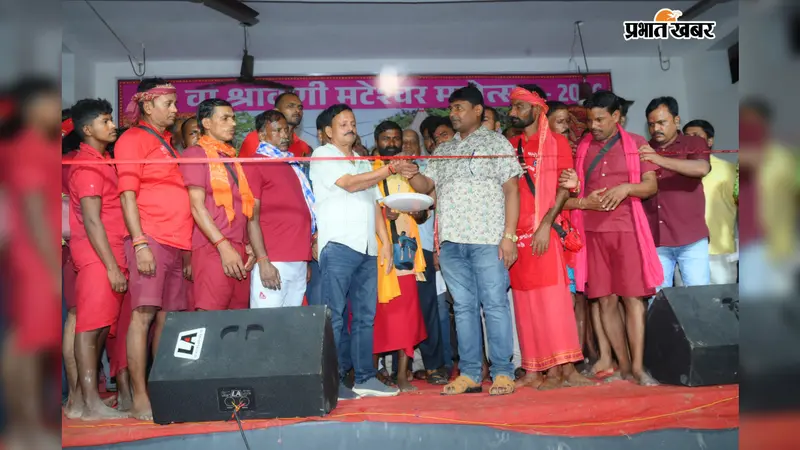 बाबा मटेश्वर धाम में जलाभिषेक को लेकर मटेश्वर महोत्सव का आगाज, 216 फीट कांवर संग आज शुरू होगी कांवर यात्रा