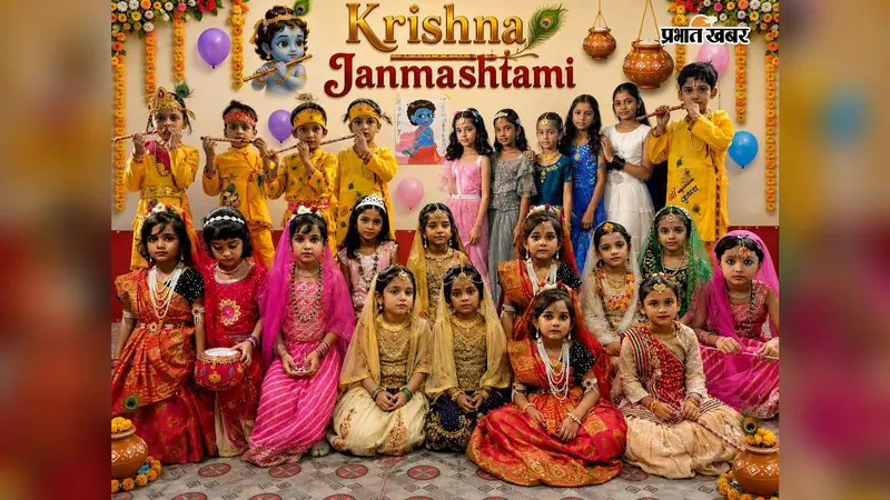 रोहतास में कृष्ण जन्माष्टमी की धूम, मंदिरों में सजी झांकियां, नन्हे कान्हा ने मोहा मन