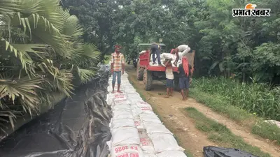 दियारा में बाढ़ का कहर, पानी में डूबी सड़कें; गांवों तक पहुंचने के लिए नाव ही एकमात्र सहारा