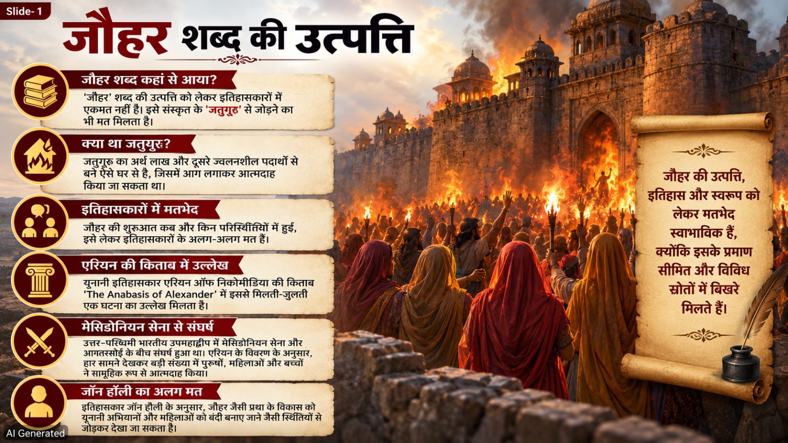 जौहर का इतिहास(AI Image)
