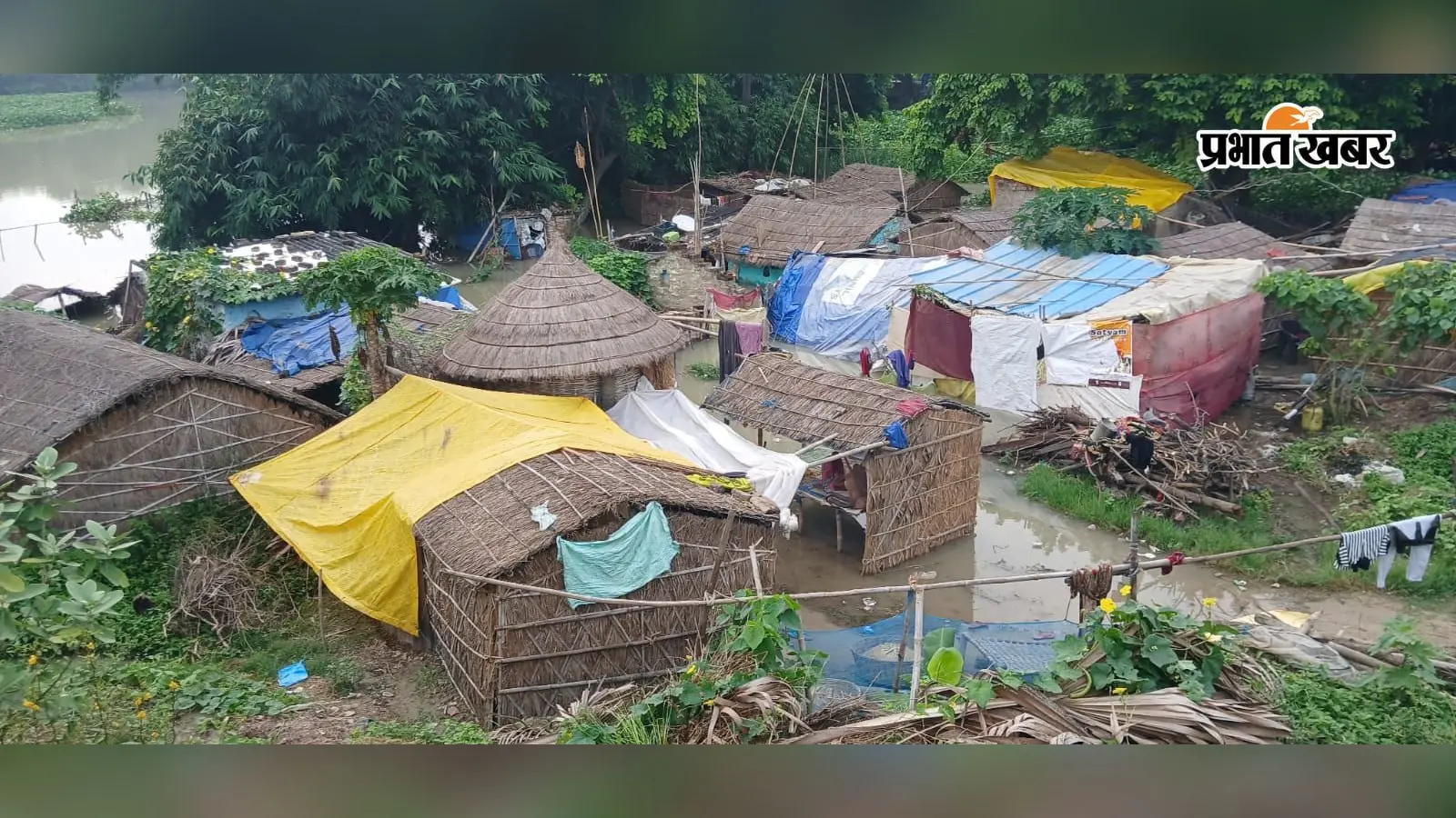 सारण: दरियापुर में मही नदी उफान पर, कई घरों में घुसा बाढ़ का पानी; बांधों पर बढ़ा दबाव