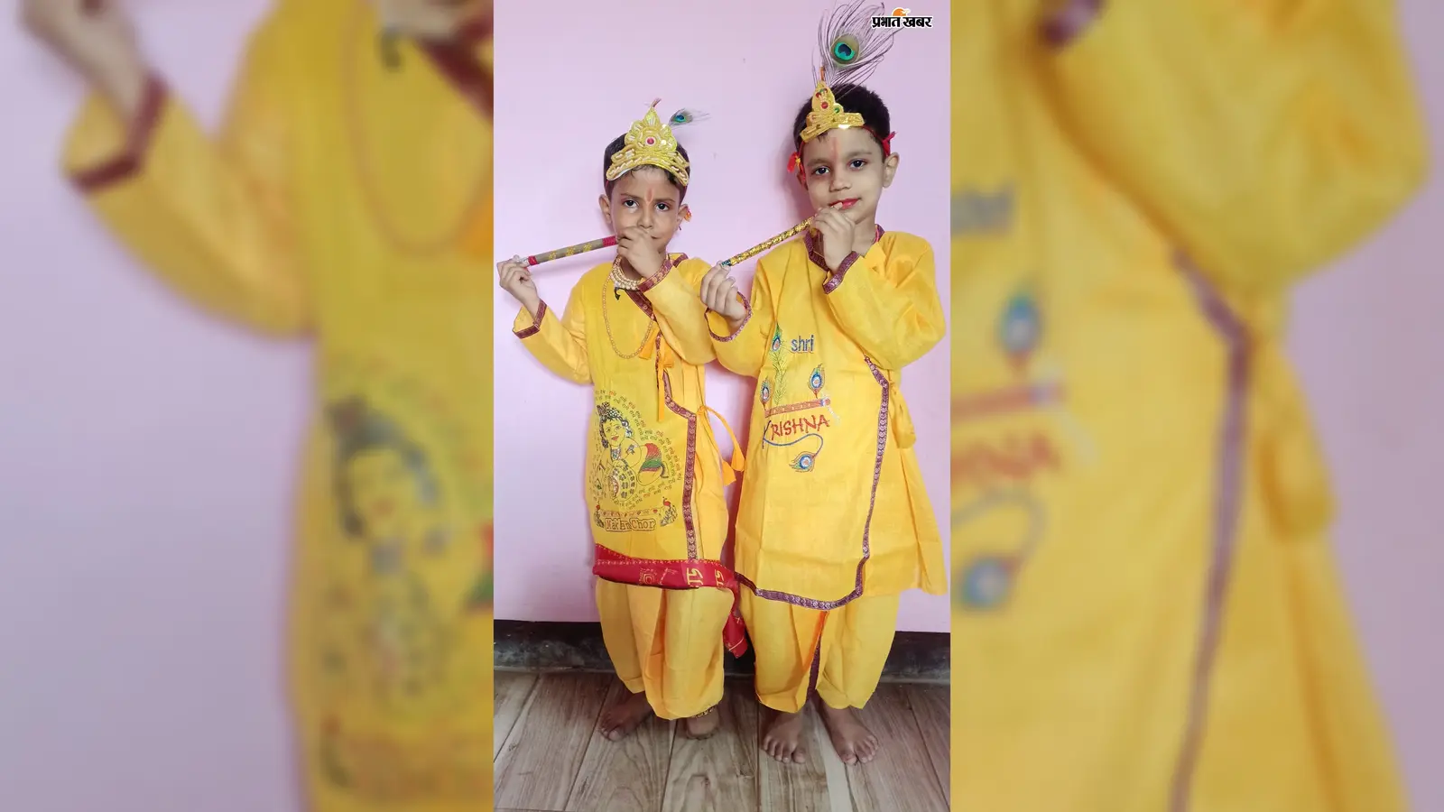 गोपालगंज: थावे में जन्माष्टमी की धूम, राधा-कृष्ण के रूप में सजे बच्चों ने मोहा मन; कृष्ण लीला देखने उमड़ी भीड़