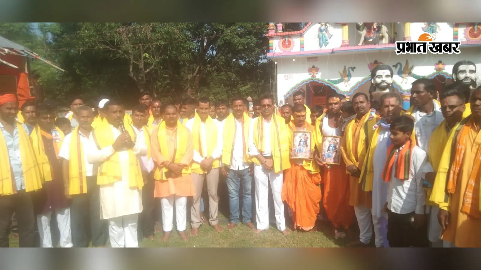 'हरे रामा, हरे कृष्ण' के जयघोष से गूंजा जयनगर, 12 गांवों की मंडलियां कर रहीं संकीर्तन