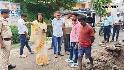 कमलनाथनगर में 1.07 करोड़ से सड़क-नाला निर्माण शुरू, महापौर गरिमा ने निरीक्षण कर डीएम का जताया आभार