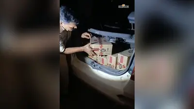 गोपालगंज: भोरे में शराब लदी कार जब्त, अंधेरे का फायदा उठाकर तस्कर फरार