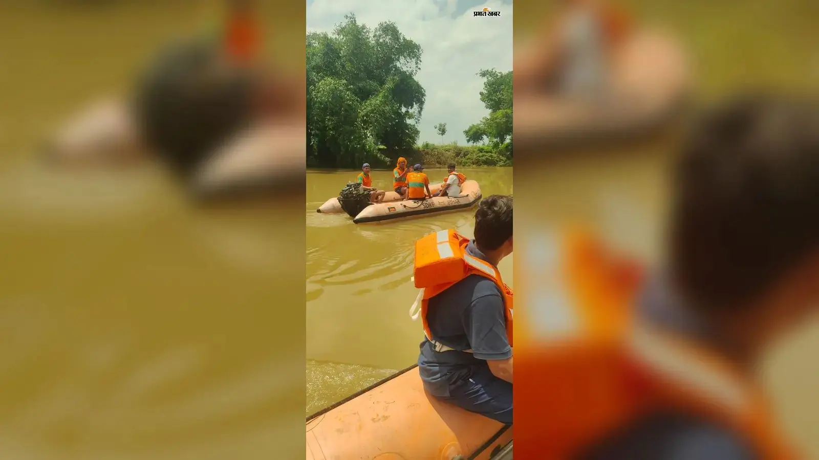 दुर्गावती नदी का जलस्तर घटा, एसडीआरएफ की टीम ने 10 किमी जलमार्ग का लिया जायजा