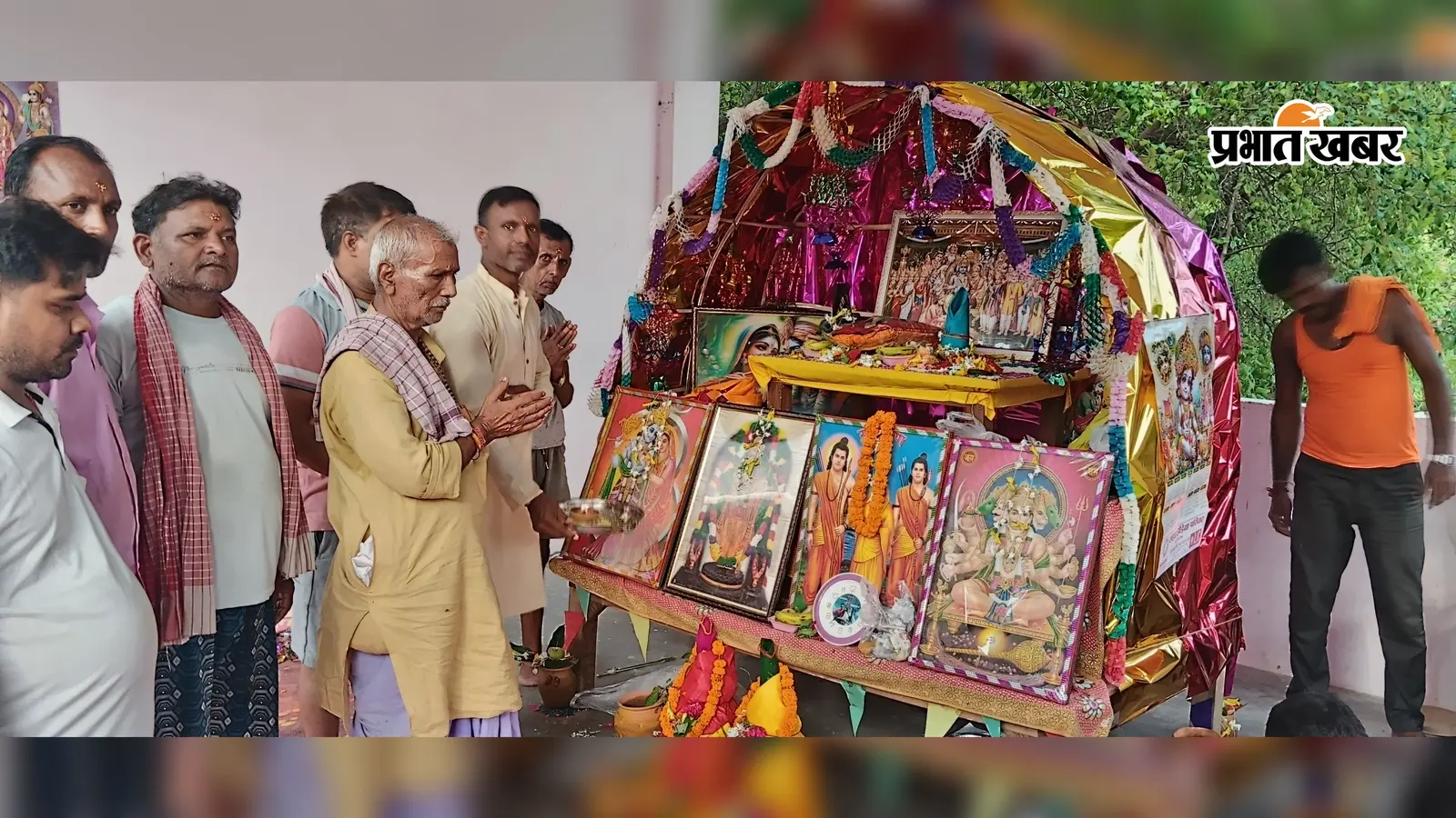 सीवान: रामघाट मंदिर में 24 घंटे के अखंड आयोजन का शुभारंभ, श्रद्धालुओं में दिखा उत्साह