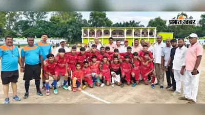 कैमूर जिला फुटबॉल लीग: नेशनल बॉयज और एकादश क्लब का मुकाबला गोलरहित रहा