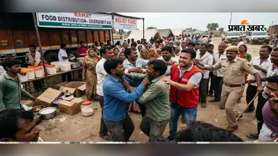 भोजन वितरण की कतार में विवाद, मारपीट में महिला घायल; चार के खिलाफ शिकायत