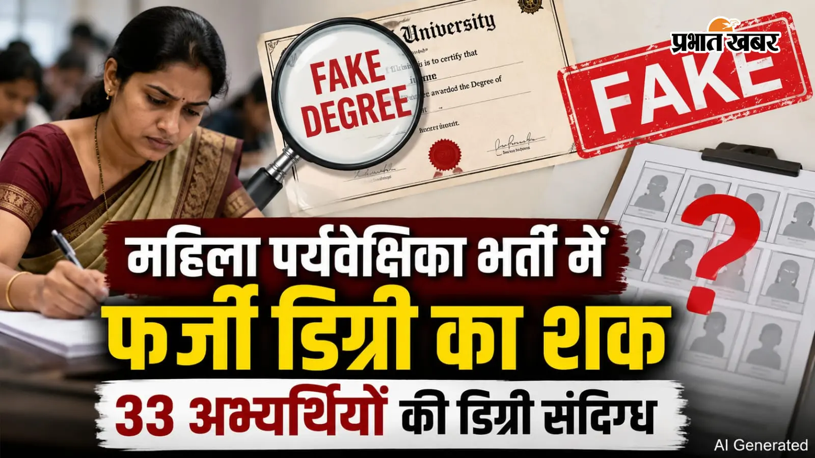 JSSC महिला पर्यवेक्षिका परीक्षा में 33 डिग्रियों पर उठे सवाल, जांच कमेटी ने राधा गोविंद विवि के रिकॉर्ड पर जताया संदेह