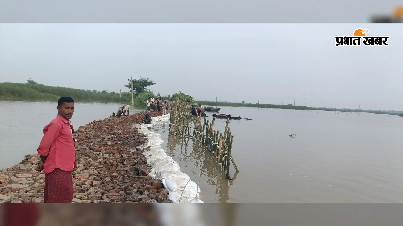 गंगा की बाढ़ से गंभीर हालात, दर्जनों गांवों में घुसा पानी; घर छोड़ तटबंध पर शरण ले रहे ग्रामीण