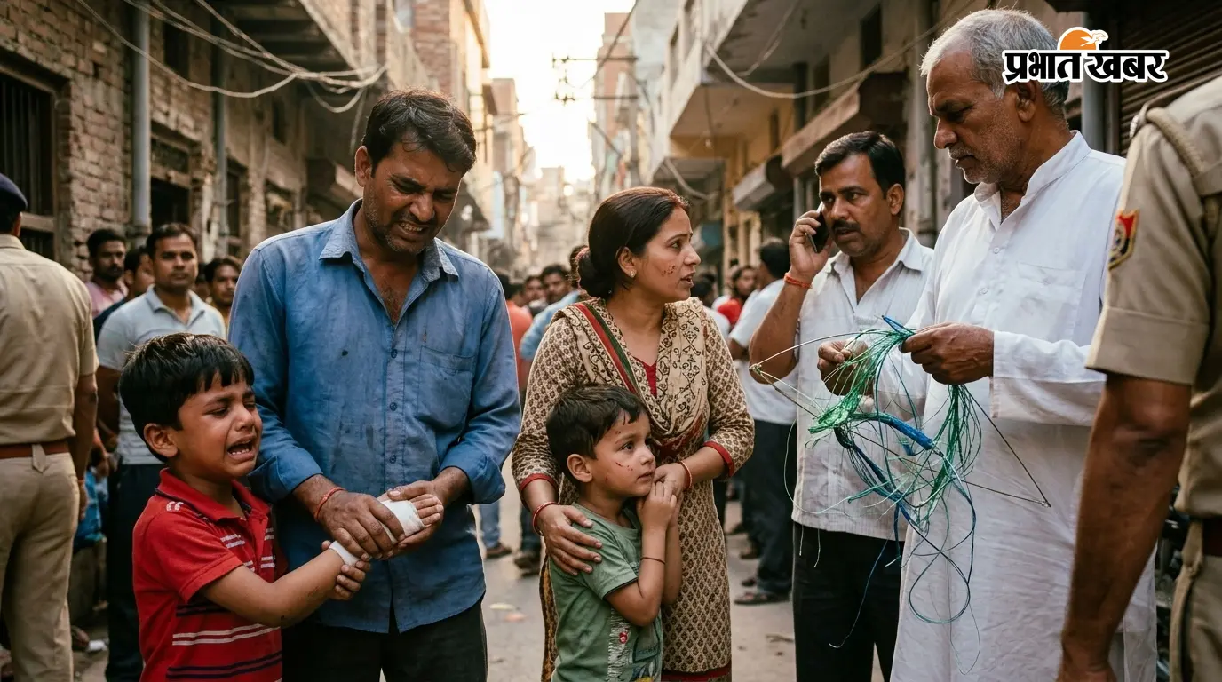 मुजफ्फरपुर के बेला में पतंग लूटने के दौरान खूनी संघर्ष, चाईनीज मांझे की चपेट में आने से दो बच्चे घायल