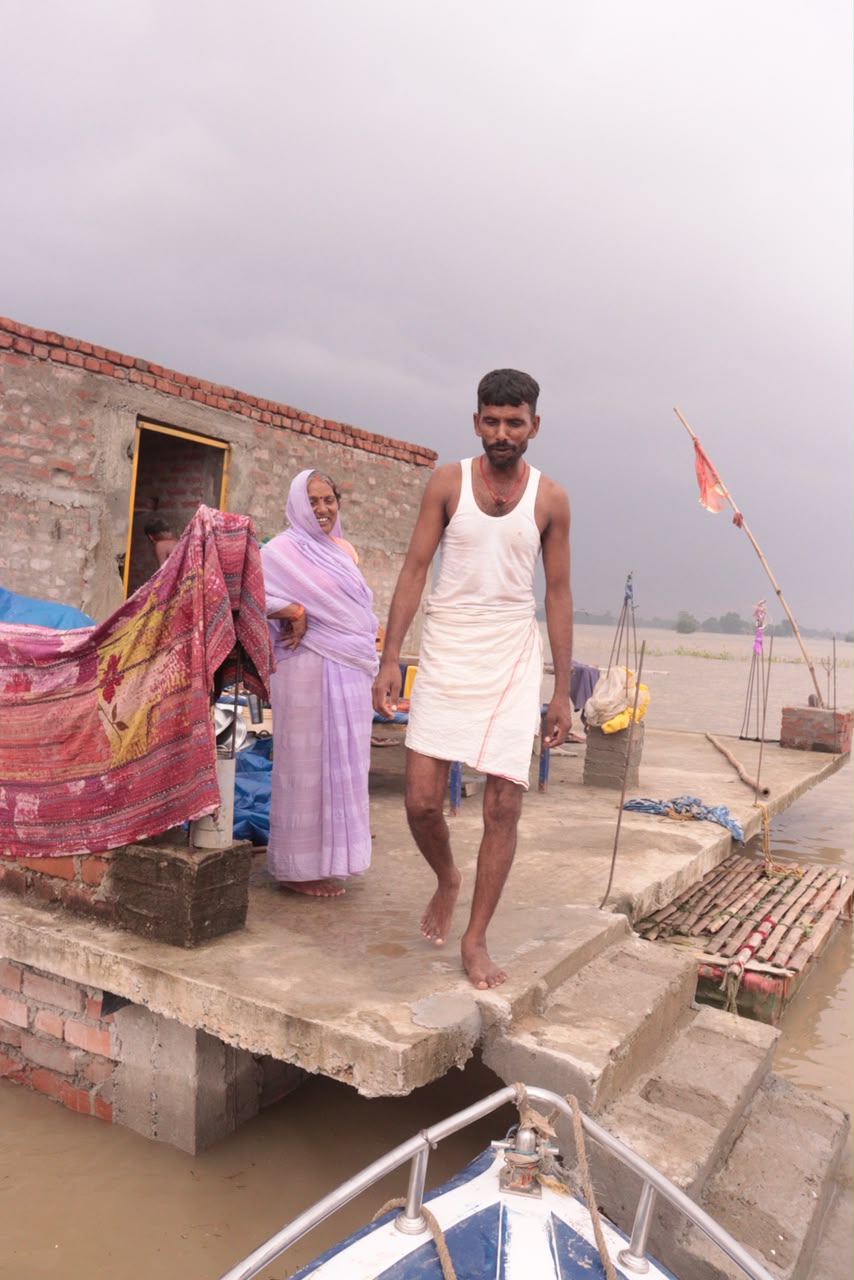 पटना में गंगा उफान पर 