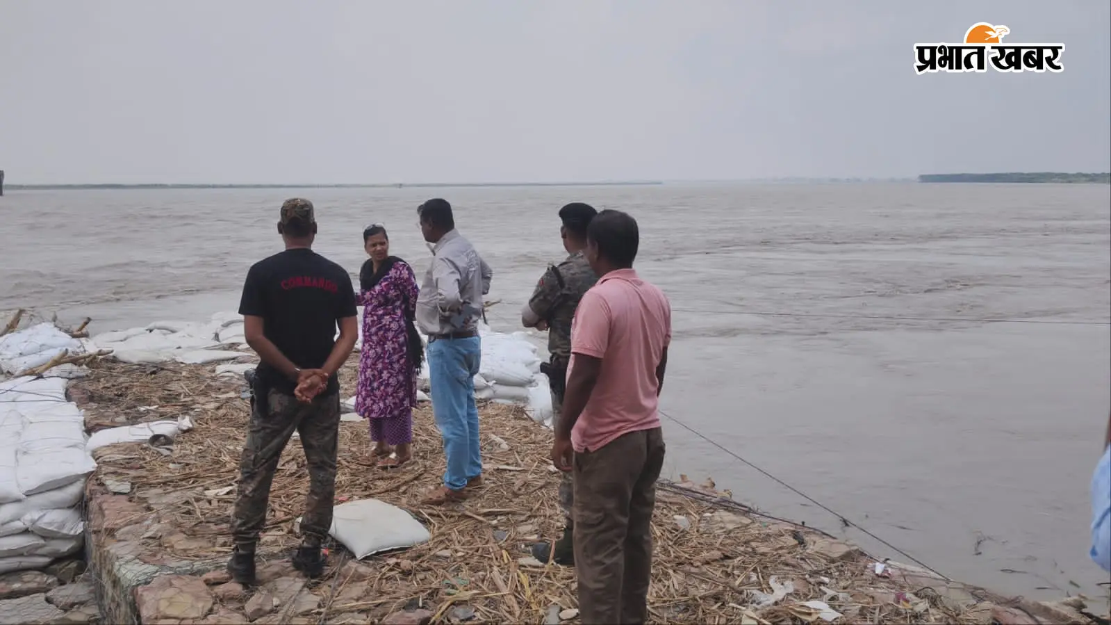 बगहा में नदी कटाव पर प्रशासन सख्त: एसडीएम चांदनी कुमारी ने मंगलपुर में लिया जायजा