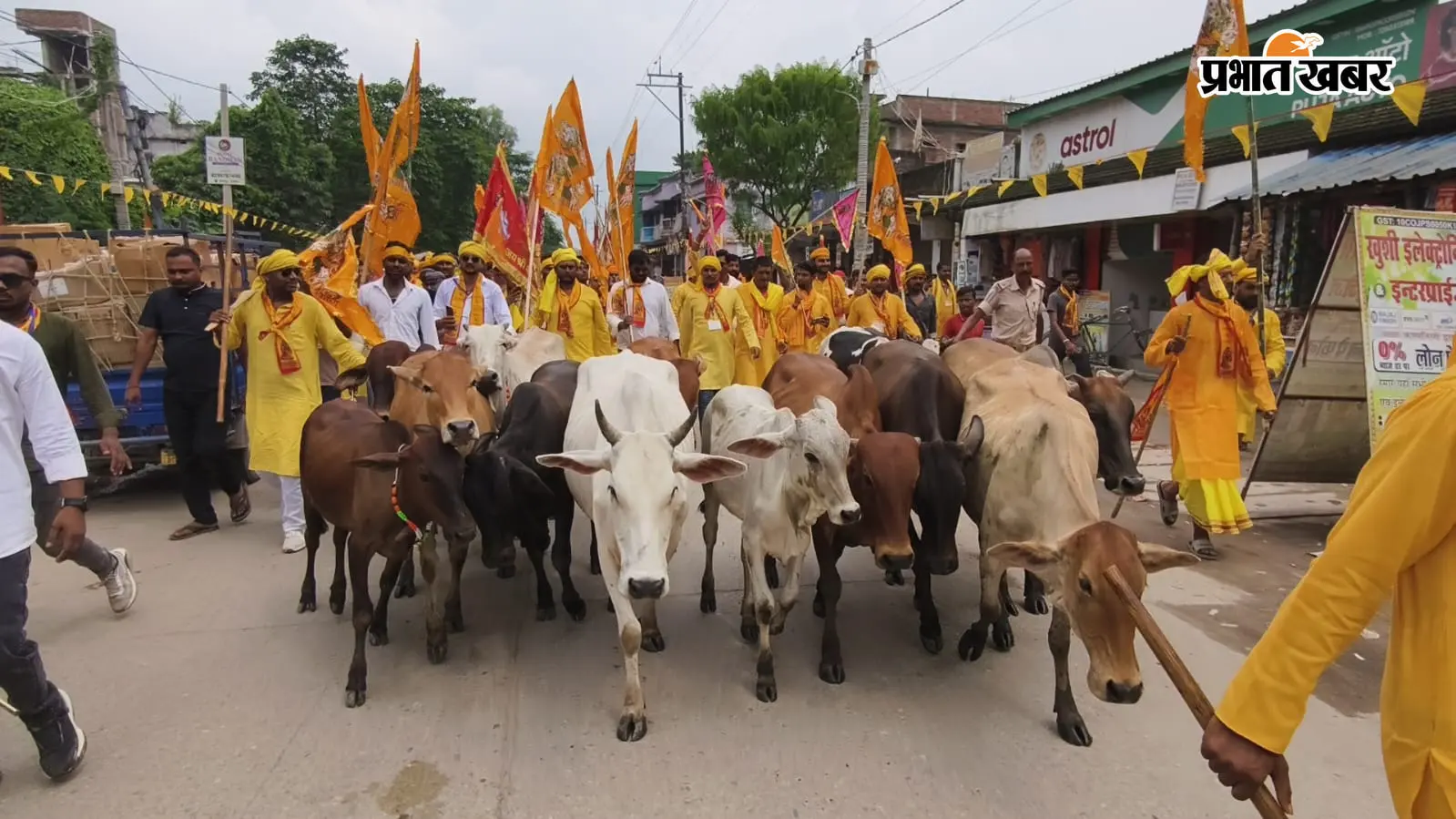त्रिवेणीगंज में जन्माष्टमी पर पहली बार निकली भव्य शोभायात्रा, सांप्रदायिक सौहार्द और सामाजिक एकता की दिखी सुंदर झलक