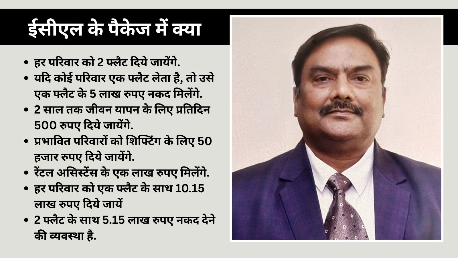ईसीएल के सीएमडी सतीश झा और कंपनी की ओर से लोगों को दिये गये ऑफर का विवरण.