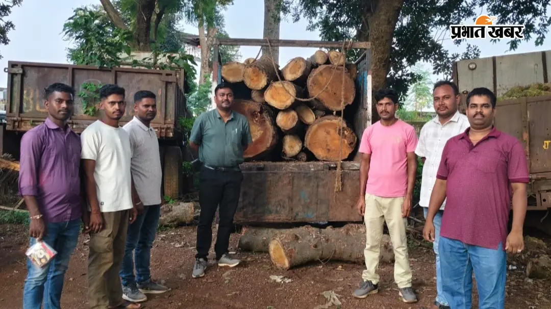 कुड़ू में वन विभाग ने 60 हजार की कटहल लकड़ी जब्त की, चालक व तस्कर फरार
