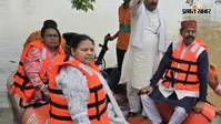 मनेर में बाढ़ प्रभावित इलाकों का मीसा भारती ने लिया जायजा, राहत शिविरों का भी किया निरीक्षण