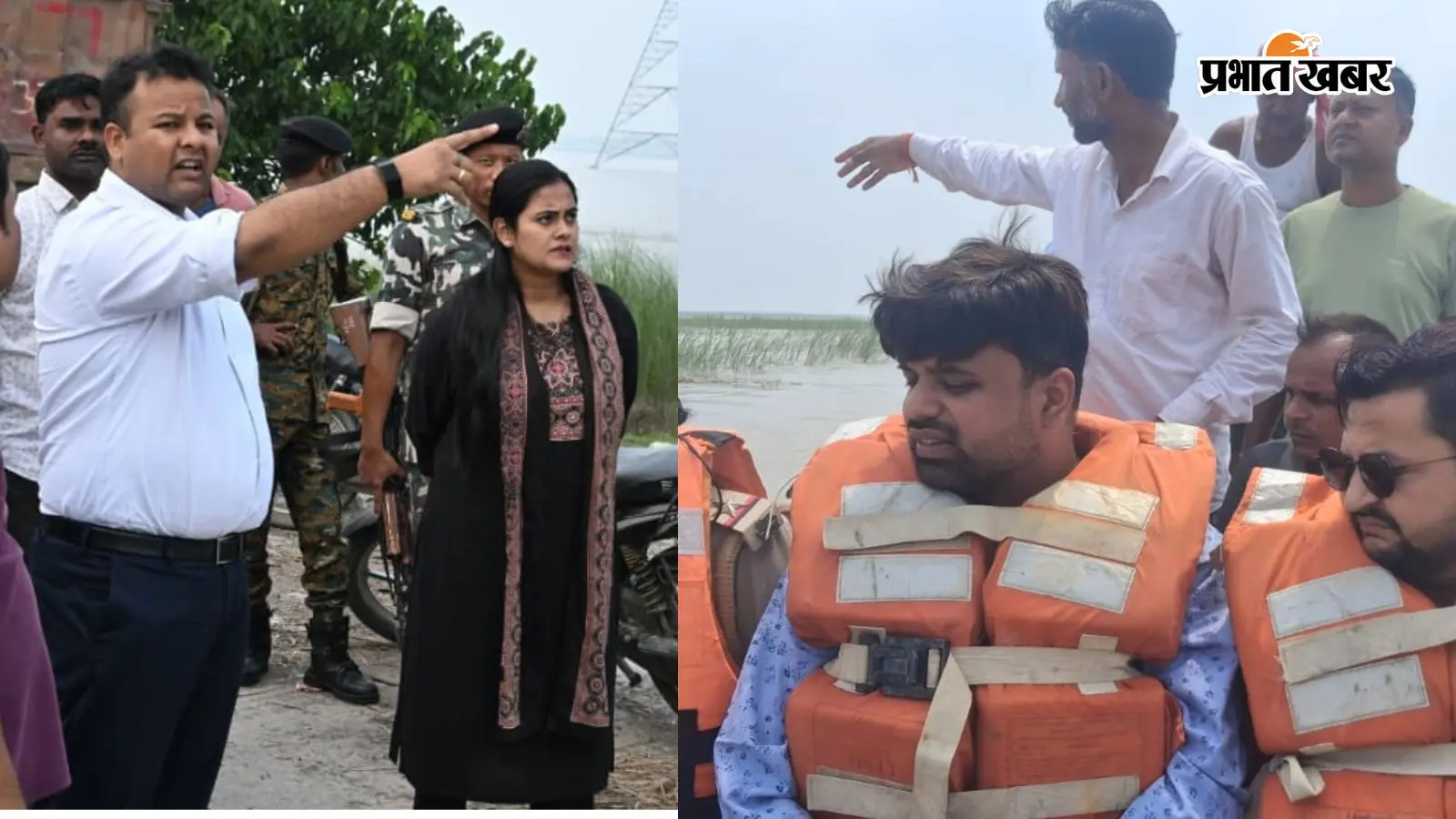 गोपालगंज में गंडक के बढ़ते पानी के बीच डुमरिया घाट पहुंचे डीएम, तटबंध पर क्या देखकर बढ़ी प्रशासन की चिंता?