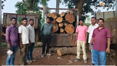 लोहरदगा में अवैध लकड़ी तस्करी का खुलासा, 60 हजार की कटहल लकड़ी जब्त; चालक फरार