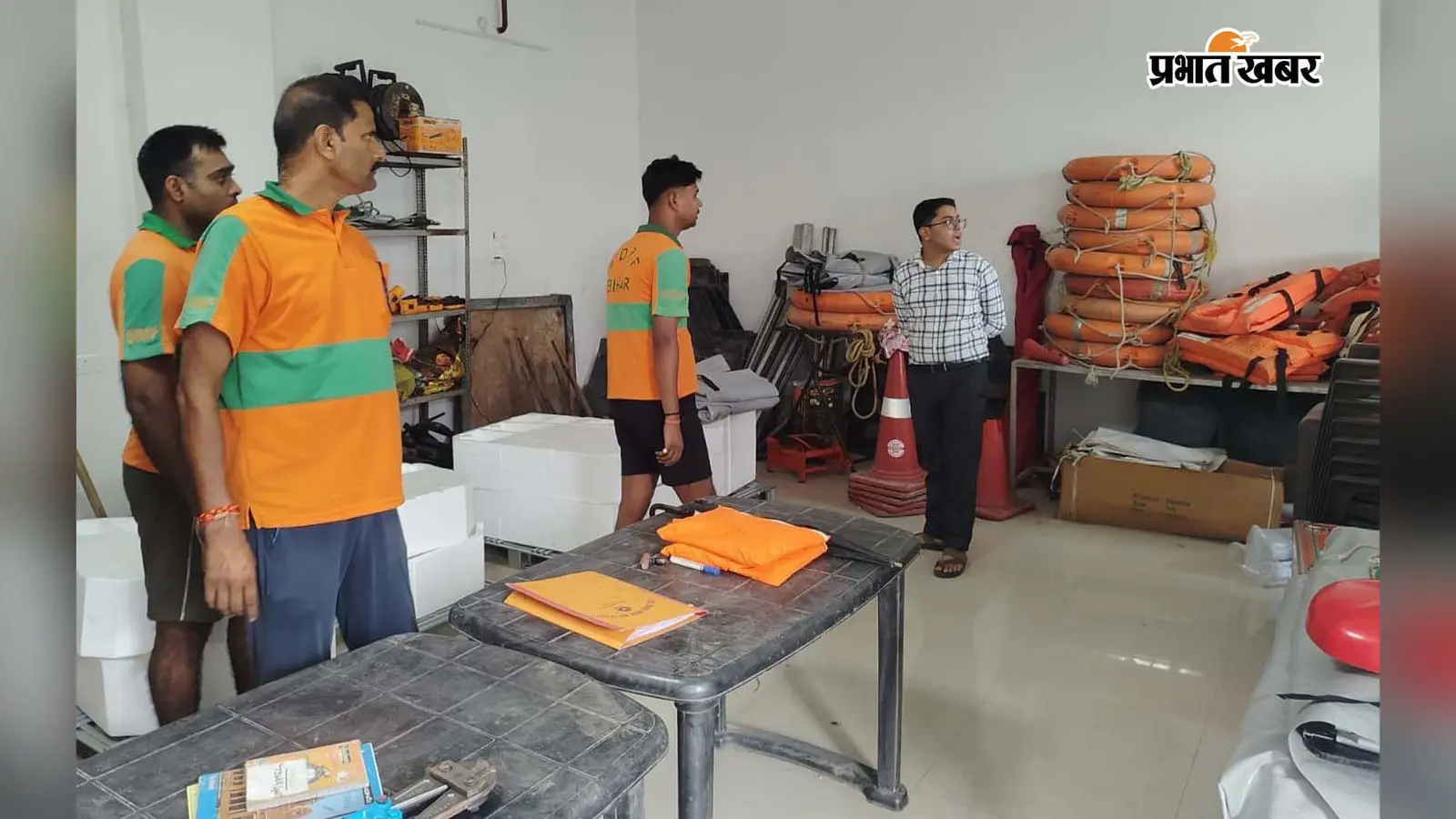 पूर्णिया: बायसी इमरजेंसी रिस्पॉन्स सेंटर पर 'रेडी टू मूव' मोड में SDRF, बाढ़ प्रभावित इलाकों में 35 नावें तैनात
