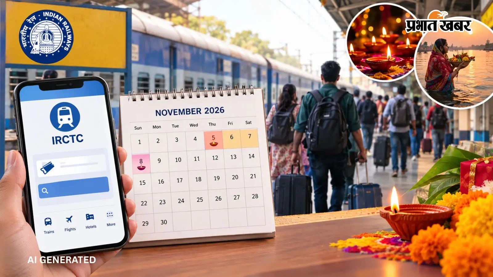 Diwali Train Ticket Booking: दिवाली-छठ ट्रेन टिकट की बुकिंग खुली, कंफर्म सीट चाहिए तो भूलकर भी न मिस करें ये डेट