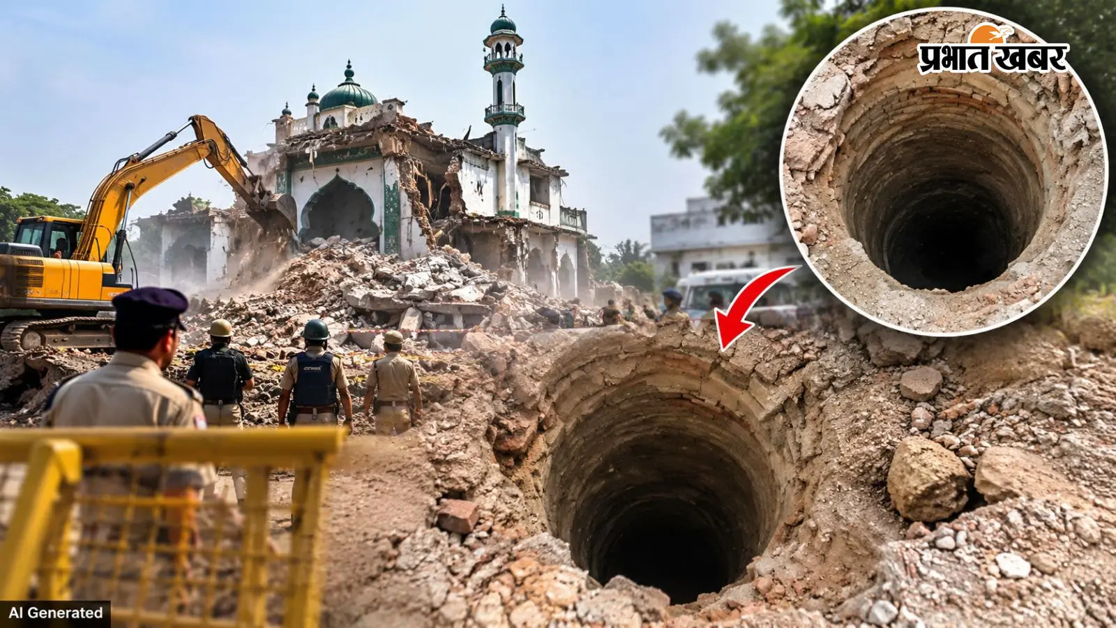 सहारनपुर मस्जिद में राज या नया सवाल? ध्वस्तीकरण के बाद मलबा हटाते ही मिला 15 फीट गहरा कुआं, प्राचीनता की जांच करेगी ASI