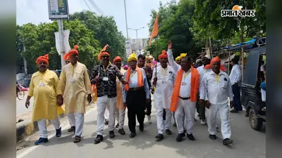 औरंगाबाद में बाबा गणिनाथ गोविंद महाराज की 96वीं जयंती पर निकली भव्य शोभायात्रा, रथ-घोड़े और जयकारों से गूंजा शहर