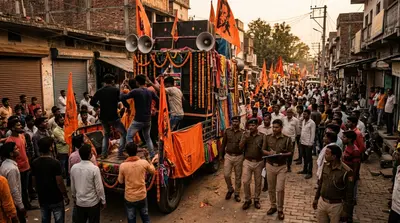 सीवान में महावीरी झंडा जुलूस के दौरान डीजे और अश्लील डांस, अध्यक्ष समेत 16 नामजद पर FIR