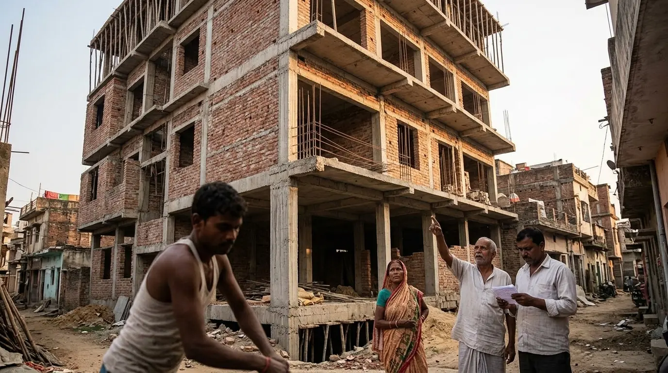 सीतामढ़ी में बिना नक्शे धड़ल्ले से बन रहे बहुमंजिला भवन, भूकंप जोन में नियमों की अनदेखी