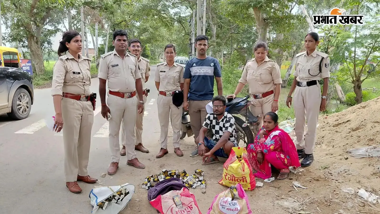 दो दिन पहले जेल से छूटी महिला फिर 31 लीटर शराब के साथ गिरफ्तार, पुरुष साथी भी पकड़ा गया