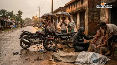 मसलिया के निपेनिया में बारिश के बीच दो बाइकों में जोरदार भिड़ंत, टेलर मास्टर की मौके पर मौत