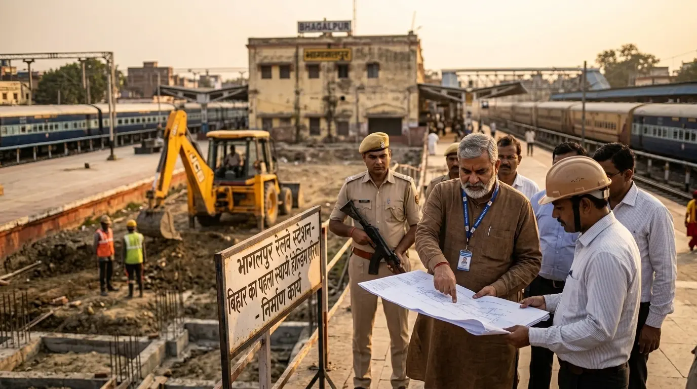 भागलपुर रेलवे स्टेशन पर 39 करोड़ से बनेगा बिहार का पहला स्थायी 'होल्डिंग एरिया', थमेगी दीपावली-छठ की भीड़
