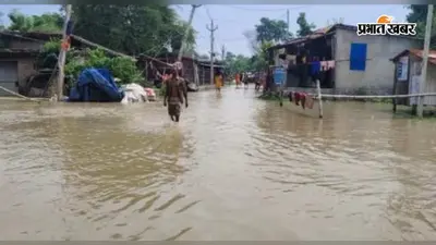 बेगूसराय: सिमरिया में गंगा का रौद्र रूप, कई घरों में घुसा पानी, श्मशान घाट का रास्ता भी डूबा