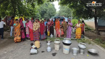 पानी के लिए सड़क पर संग्राम, 7 घंटे जाम रहा महेशपुर-शहरग्राम मार्ग
