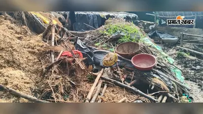 बहपुरा गांव में भीषण अगलगी, तीन परिवारों के घर जलकर राख