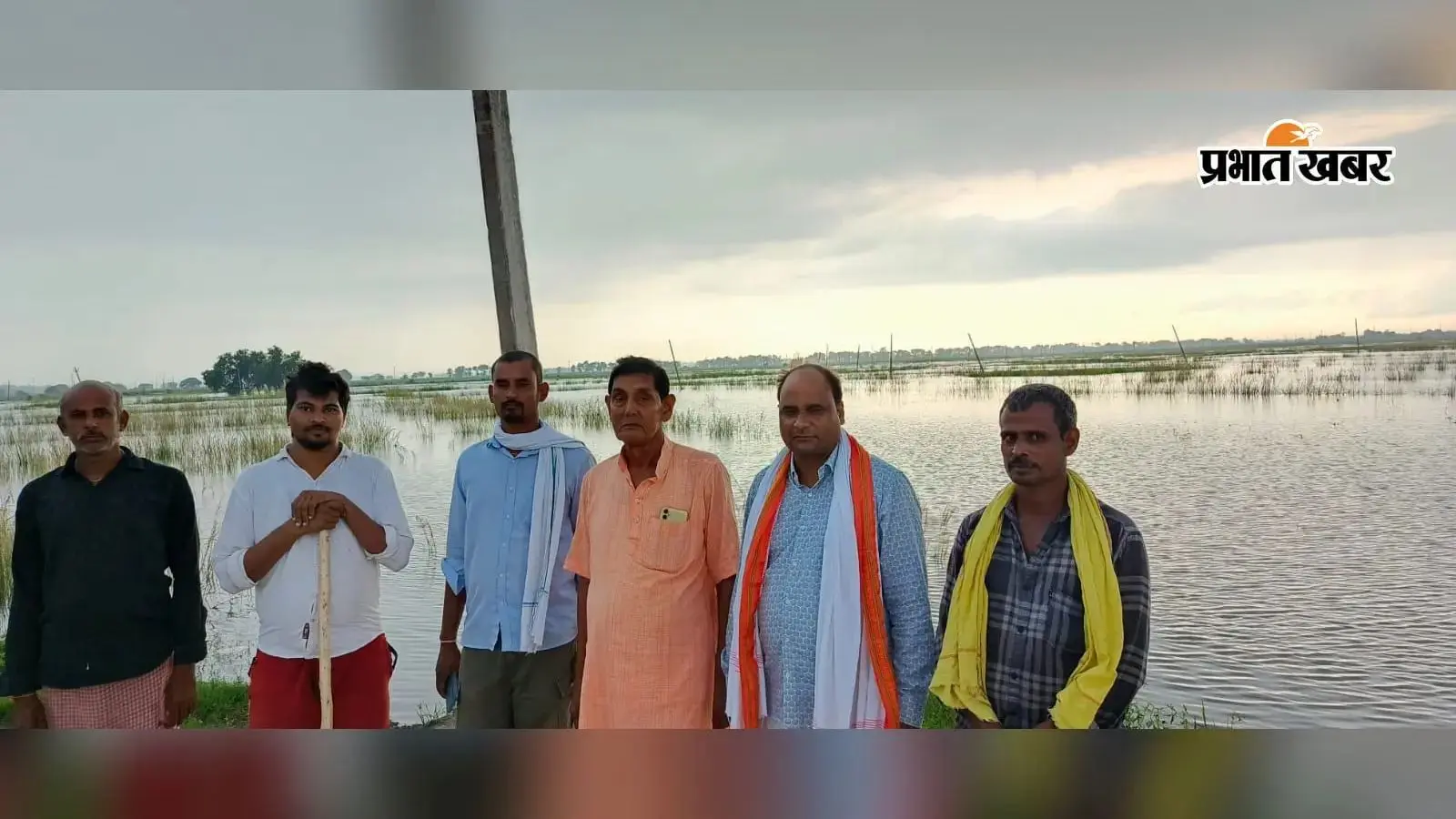 कैमूर में बाढ़ से हजारों एकड़ धान की फसल बर्बाद, किसान यूनियन ने मुआवजे की मांग की