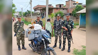 बॉर्डर पर 328 बोतल शराब के साथ तस्कर गिरफ्तार, बाइक से नेपाल की ओर से ला रहा था खेप
