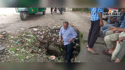 केदला तीन नंबर मोड़ के पास सात माह से खुला गड्ढा, राहगीरों की बढ़ी परेशानी
