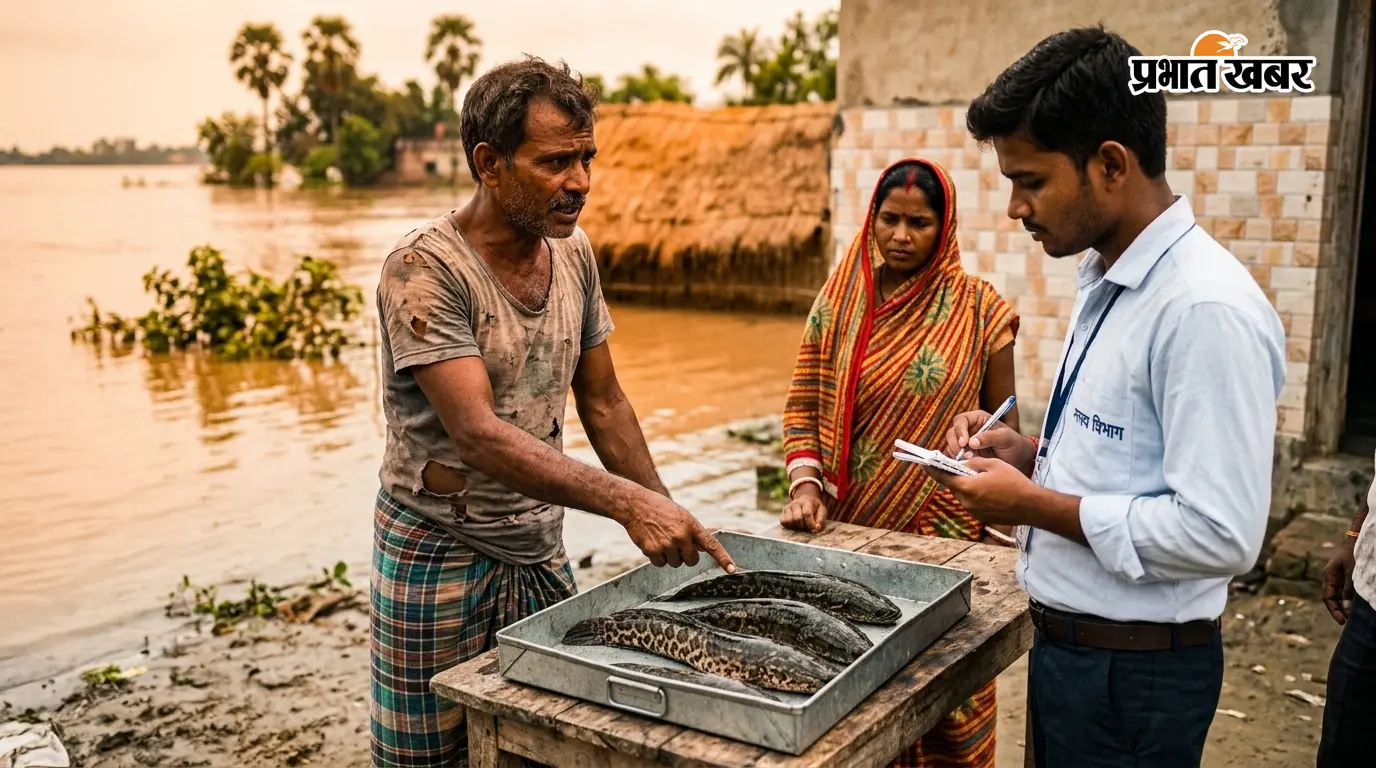 सारण में मत्स्य विभाग की चेतावनी, बाढ़ के पानी से पकड़ी अज्ञात मछलियां हो सकती हैं जानलेवा