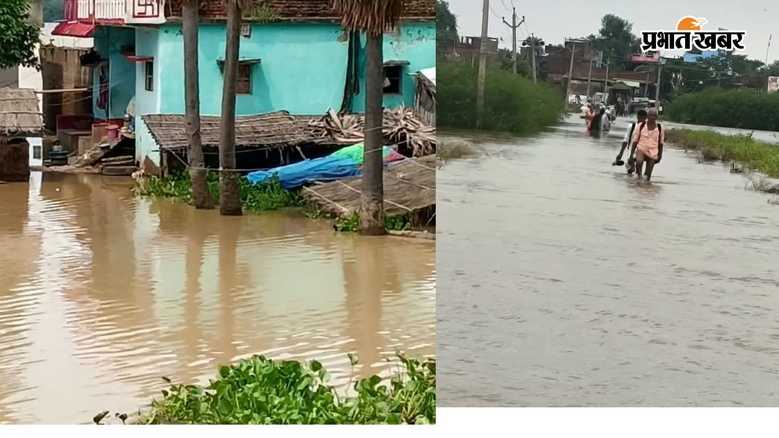 पटना: मनेर में बाढ़ का पानी घटने लगा, सड़कों पर अब भी बह रहा पानी; दियारा के गांवों में जनजीवन प्रभावित